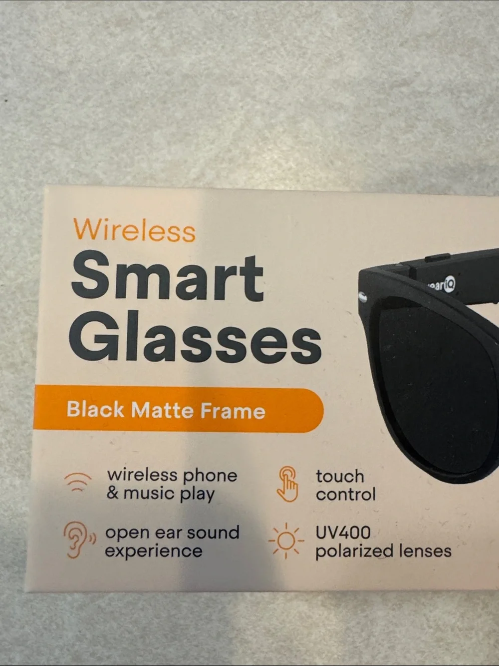 Wireless Smart Glasses - Black Matte Frame